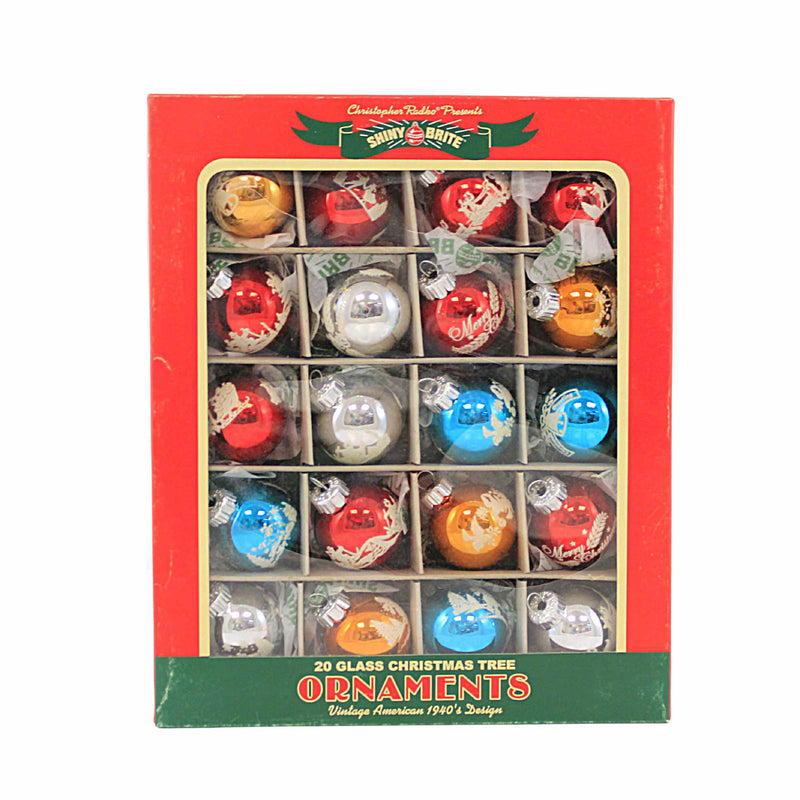 Christopher Radko Vc 20 C Signature Flocked - - SBKGifts.com