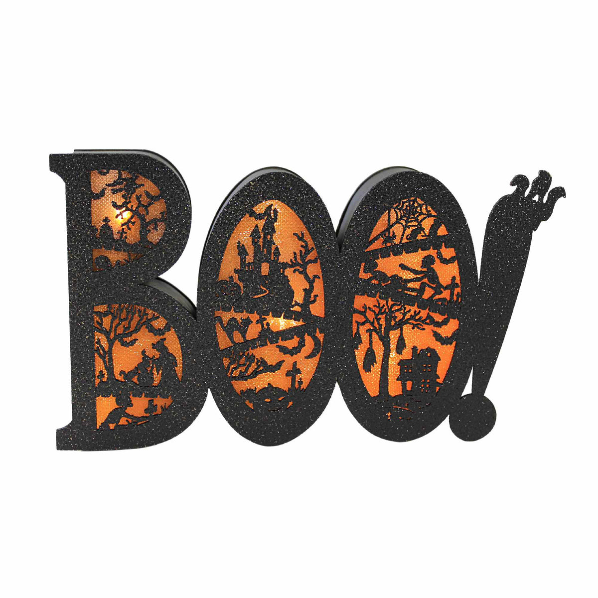 (Rom135017) Boo Sign With Bats And Ghosts