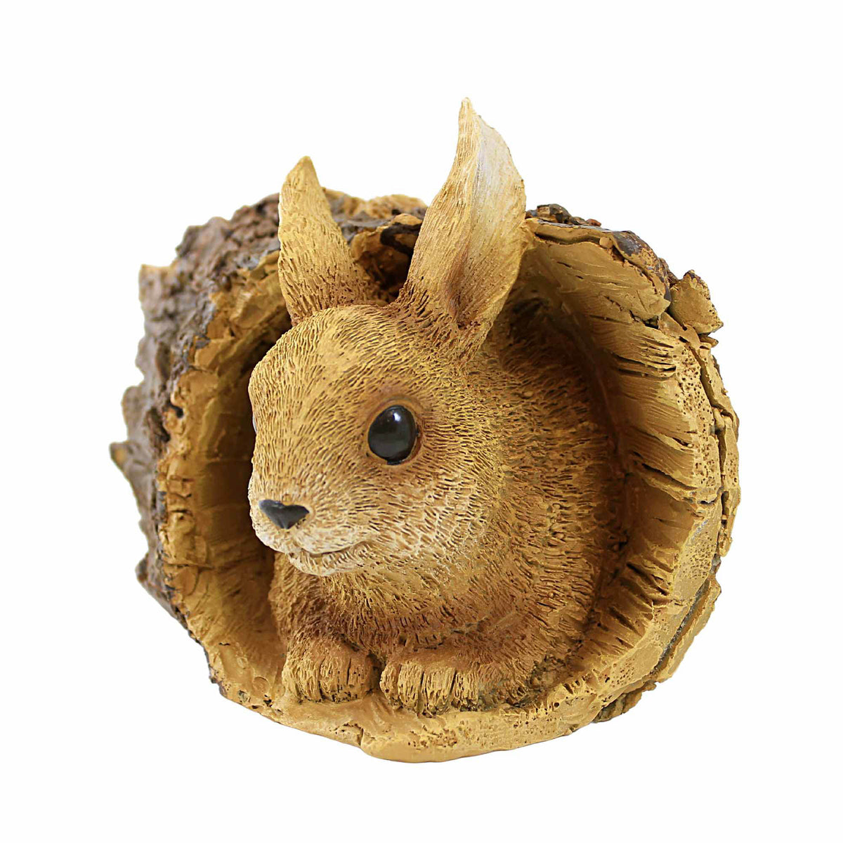 Roman Bunny In Tree Log - - SBKGifts.com