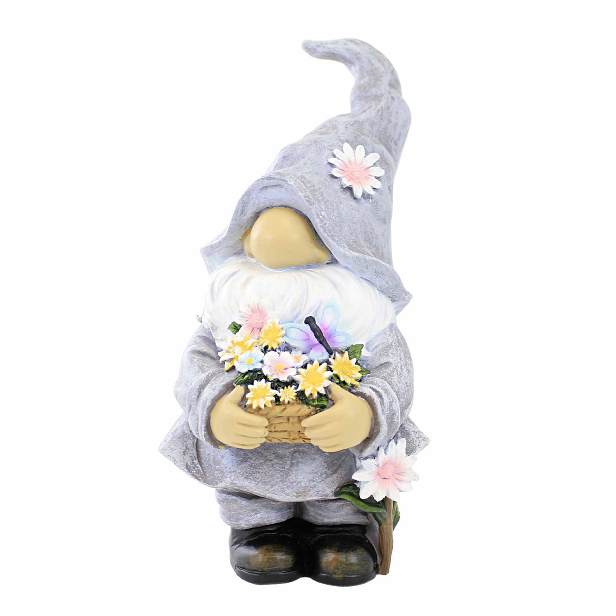 (Rom14436) Spring Flowers Gnome