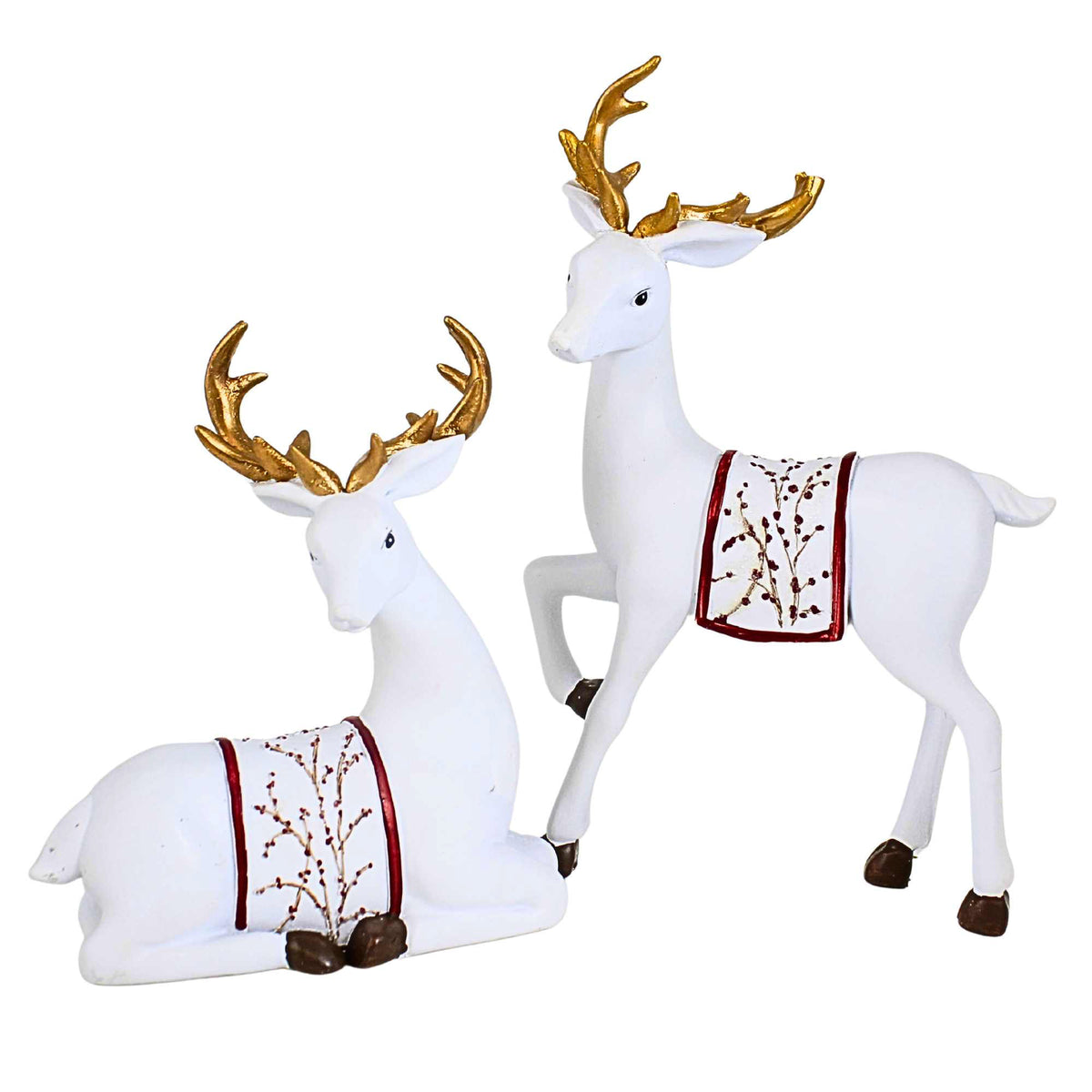 Sec65001 Berry Deer Figurine Set SEC138279 Seconds