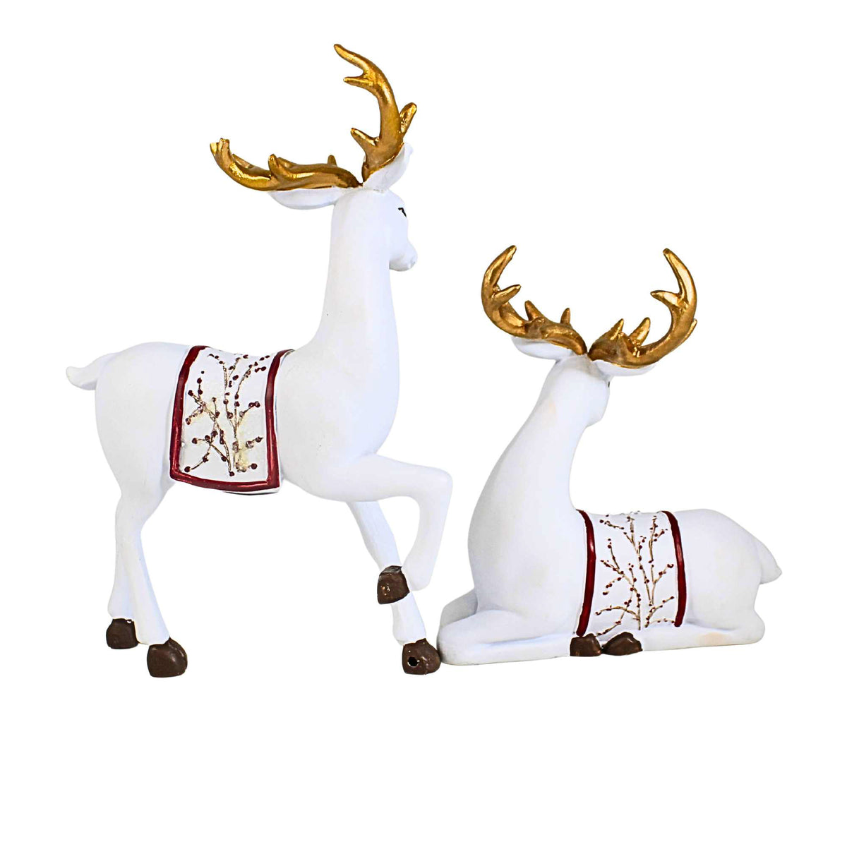 Roman Berry Deer Figurine Set - - SBKGifts.com