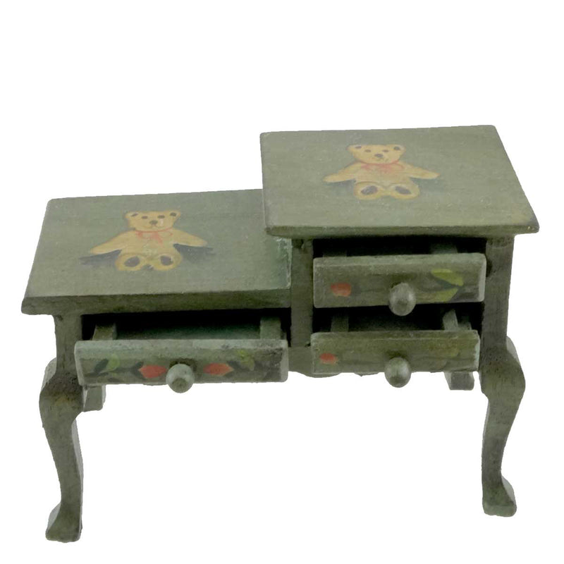 Miniatures STEP DOWN TABLE Wood Miniature Doll Furniture 17167