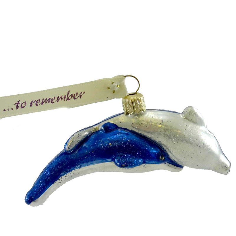 Ornaments To Remember Nuzzling Dolphins - - SBKGifts.com