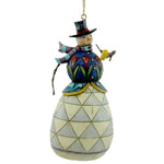 Jim Shore Snowman With Pipe Stone Resin Ornament Christmas 4017602 (10475)