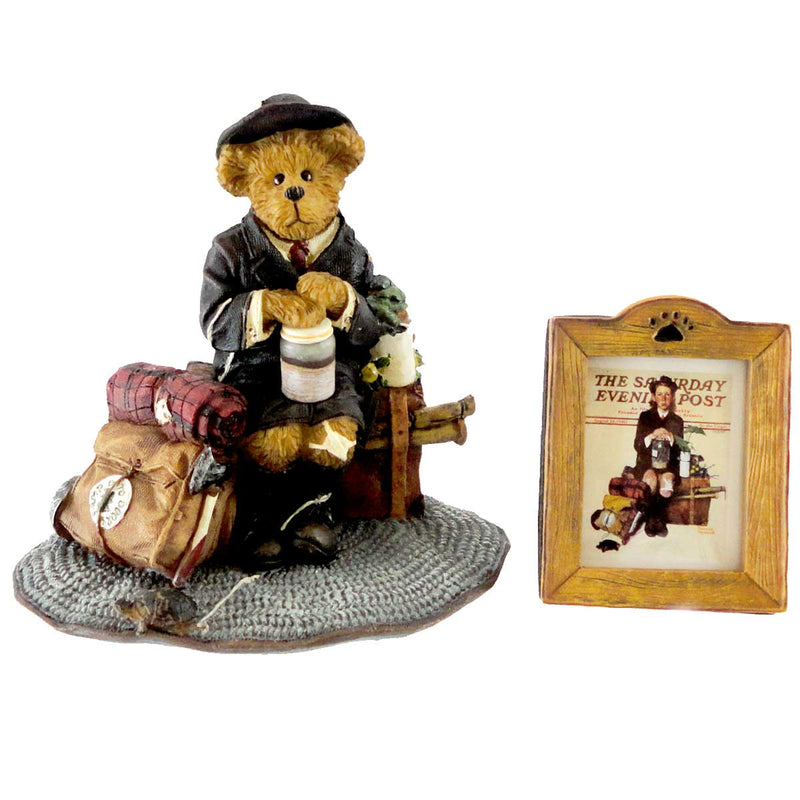 Boyds Bears Resin Home From Camp Polyresin Norman Rockwell Bearstone 4020937 (11462)