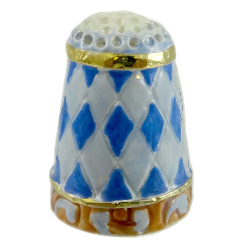 (11685) Jim Shore Quilt Pattern Thimble, 1.25 Inch, Sewing Quilting 4020601