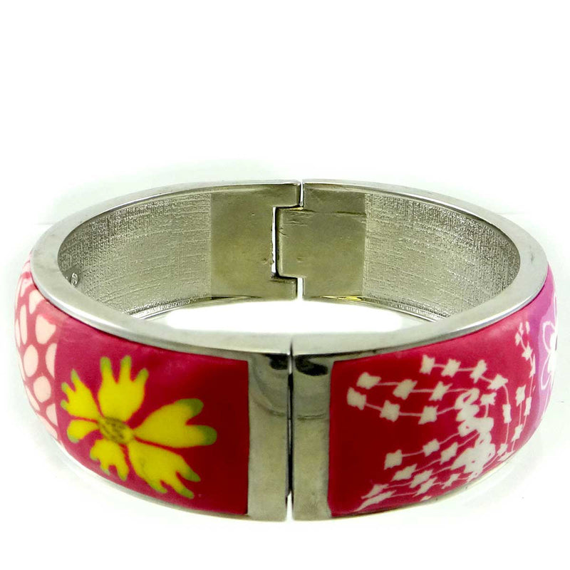 Jewelry SIMPLY PINK MAGNETIC BANGLE B Clay & Silver Plated Bracelet 3421027