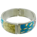 Jewelry LOVE NATURE MAGNETIC BANGLE BRACELET Clay & Silver Plated 3421029