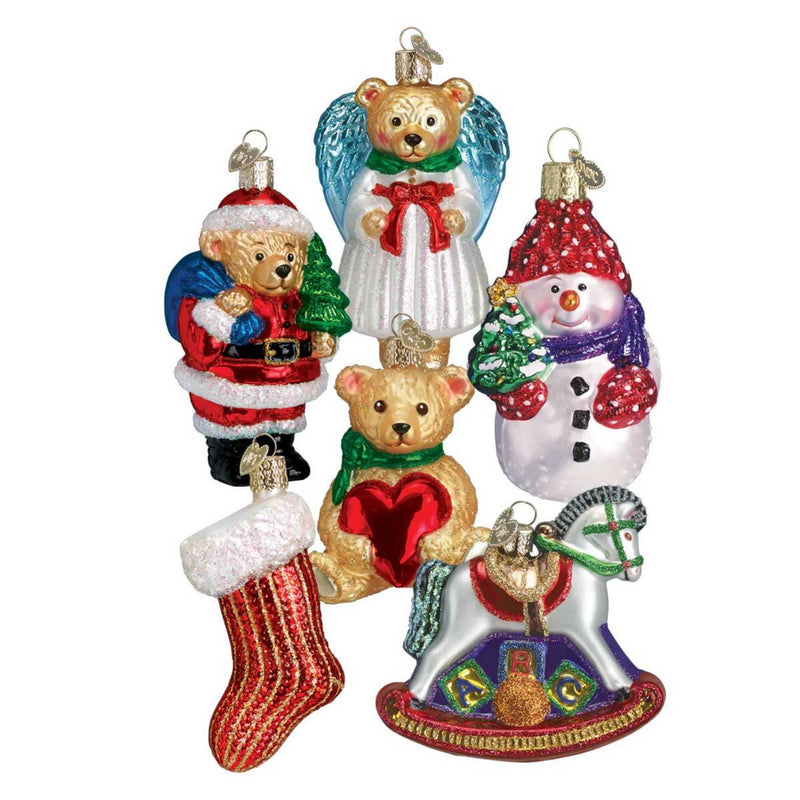 Old World Christmas Childs 1St Collection Glass Christmas Baby 14012 (12405)