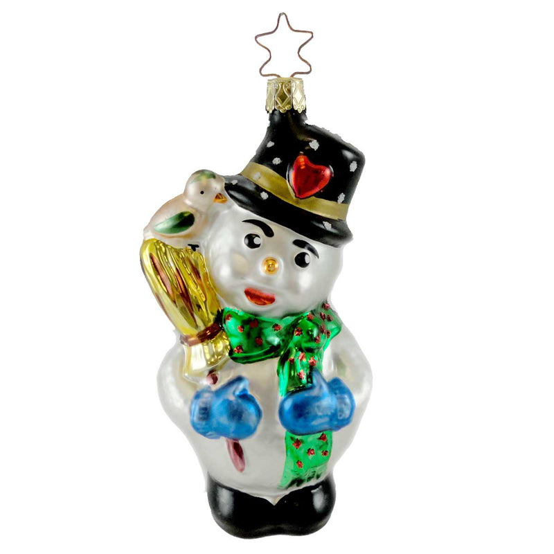 Old World Christmas Grandfather's Snowman Glass Ornament Holiday Frosty 134 (12630)