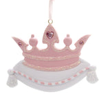 Personalized Ornaments PRINCESS CROWN PINK Resin Queen Girl RM222