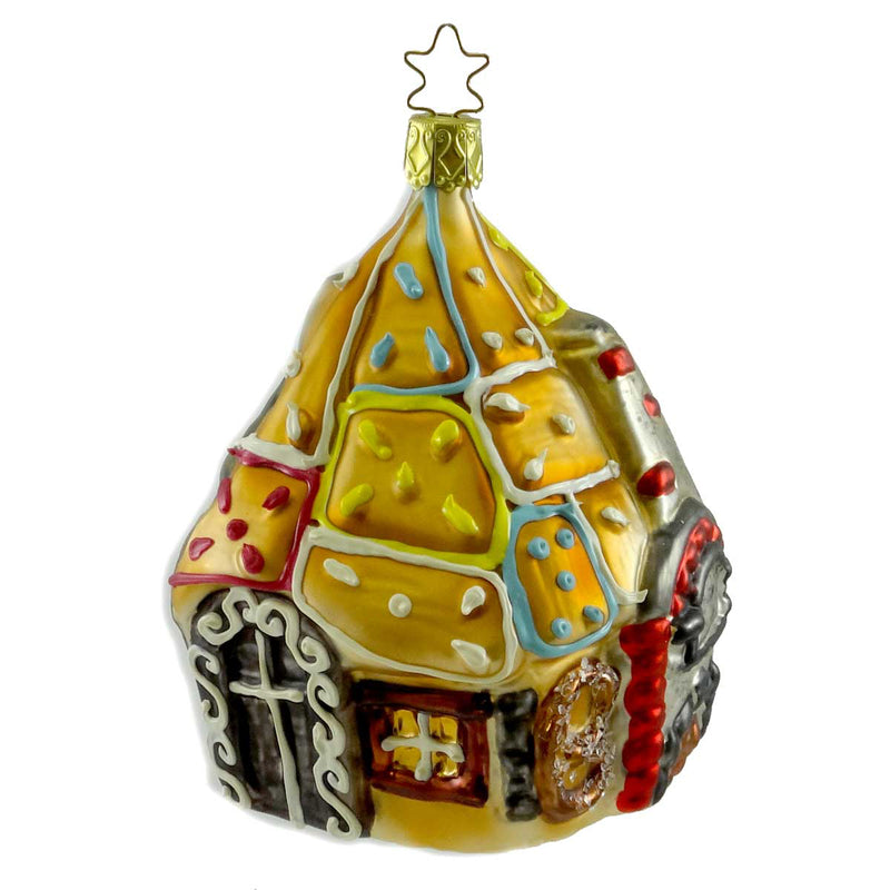 Inge Glass Wicked Witch's Gingerbread Haus Ornament Fairy Tale Hansel 101210 (12823)