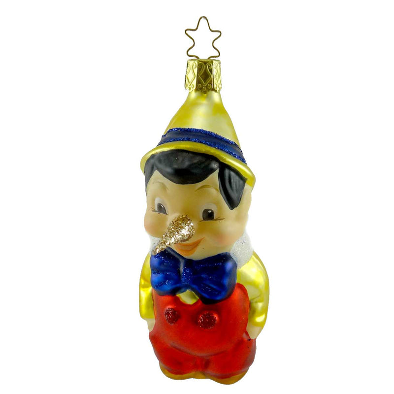 Inge Glas Pinocchio. Blown Glass Ornament Fairy Tale Wooden Nose 101111 (12832)