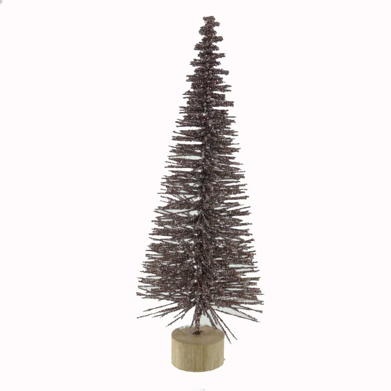 Christmas Copper/Silver Table Tree Sisal & Wood Decoration Village Hc11922825 (13970)
