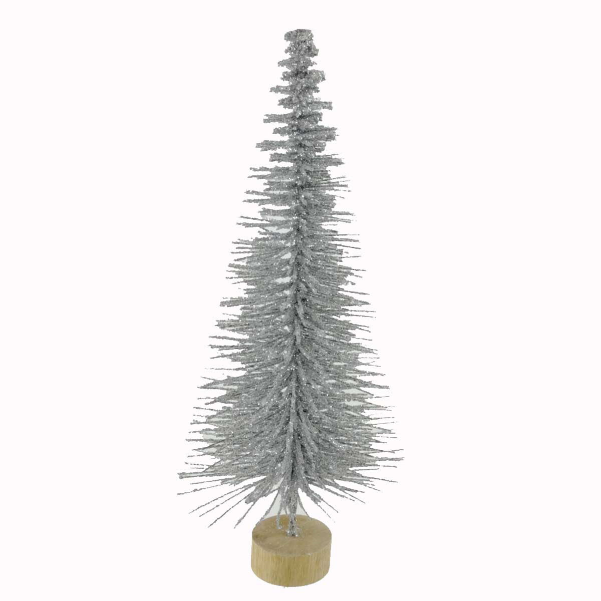 (13972) Silver Glitter Table Tree