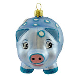 Ornaments To Remember Piggy Bank Blue - - SBKGifts.com