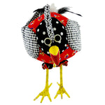 Gallerie II CHICKEN YELLOW Fabric, Feathers & Wire Barnyard 66192 YELLOW