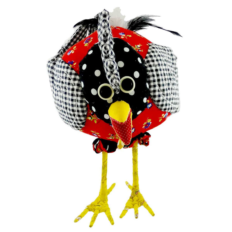Gallerie II CHICKEN YELLOW Fabric, Feathers & Wire Barnyard 66192 YELLOW