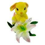 Easter Bunny With Lily Porcelain Easter Spring Flower Garden 4027617 (15615)