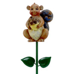 Jim Shore Squirrel Plant Stick Stone Resin/Metal Plants Animals 4028458 (15645)