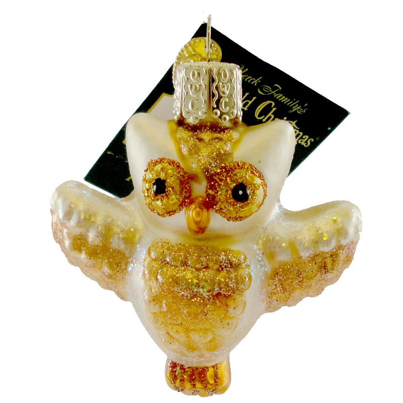 Old World Christmas Winky Owl Blown Glass Ornament Christmas 16089 (15731)