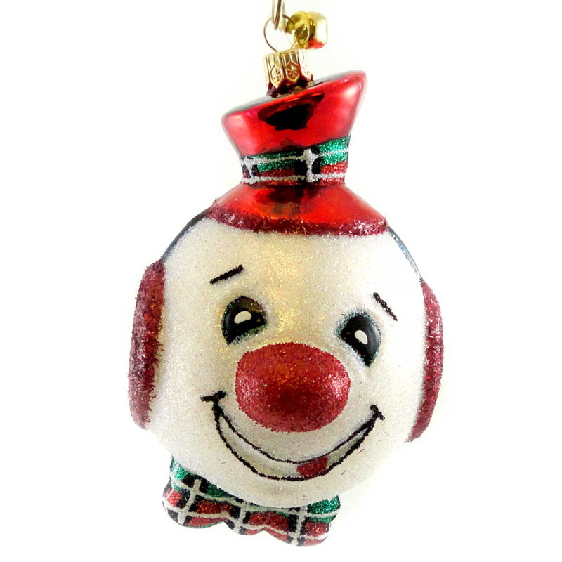 Jinglenog Jughead Blown Glass Ornament Christmas Snowman 80080 (17342)