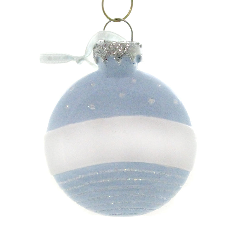 Personalized Ornaments CHRISTMAS BALL BLUE Resin Baby OR900B