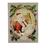 Christmas Merry Christmas Box Pressed Board Santa Holly Pipe 082012B (17723)