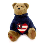 Boyds Bears Plush Eli Q Spangler Patriotic Best Dressed Heart 904441 (18444)