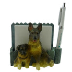 Animal GERMAN SHEPHERD PET NOTEPAD HOLDER Resin/Mixed Media Magnetic 4648075