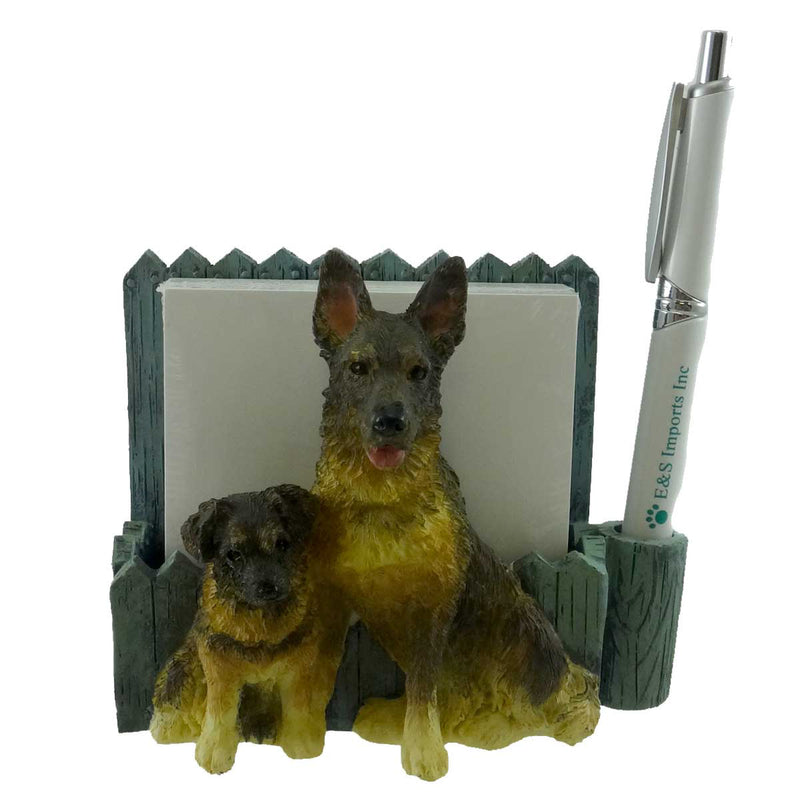 Animal GERMAN SHEPHERD PET NOTEPAD HOLDER Resin/Mixed Media Magnetic 4648075
