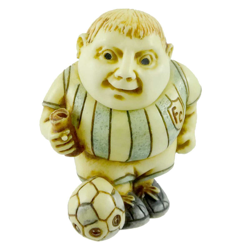 Harmony Kingdom BALL BASHER SOCCER Crushed Marble Player Sports PBPEF