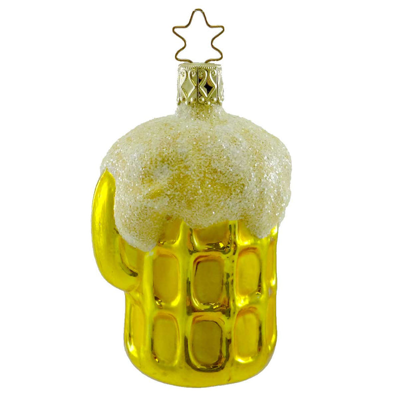 Inge Glas Last Call Blown Glass Ornament Beer Ale Mug Glass 213503 (19066)