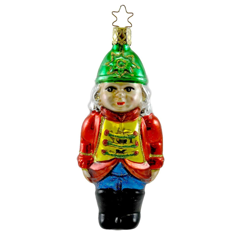 Inge Glas Little Soldier Blown Glass Ornament Christmas 107642 (19226)