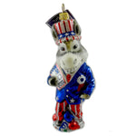 Slavic Treasures Ornament Campaigning Donkey Glass Political Party Usa Pato85001 (19427)