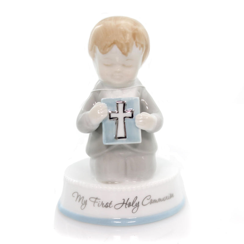 Religious COMMUNION BOY Ceramic Gifts Of Faith 37221