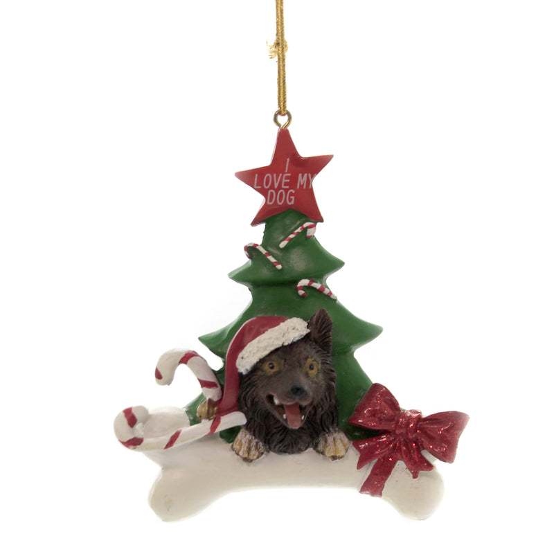 Personalized Ornaments German Shepherd Resin Dog Christmas Tree C3340 (20163)