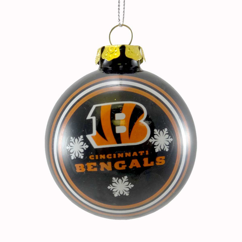 Sports CINCINNATI BENGALS BALL ORNAMENT Glass NFL Football 55453