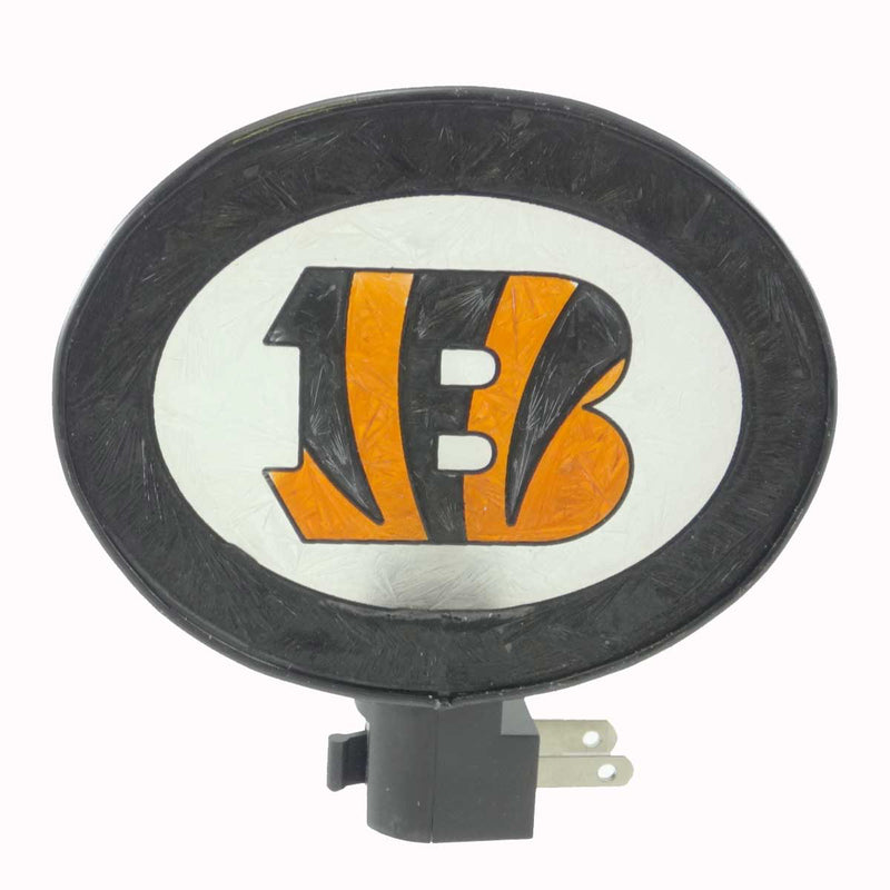 Sports CINCINNATI BENGALS NIGHTLIGHT Stained Glass Football NFL NFLCBG246