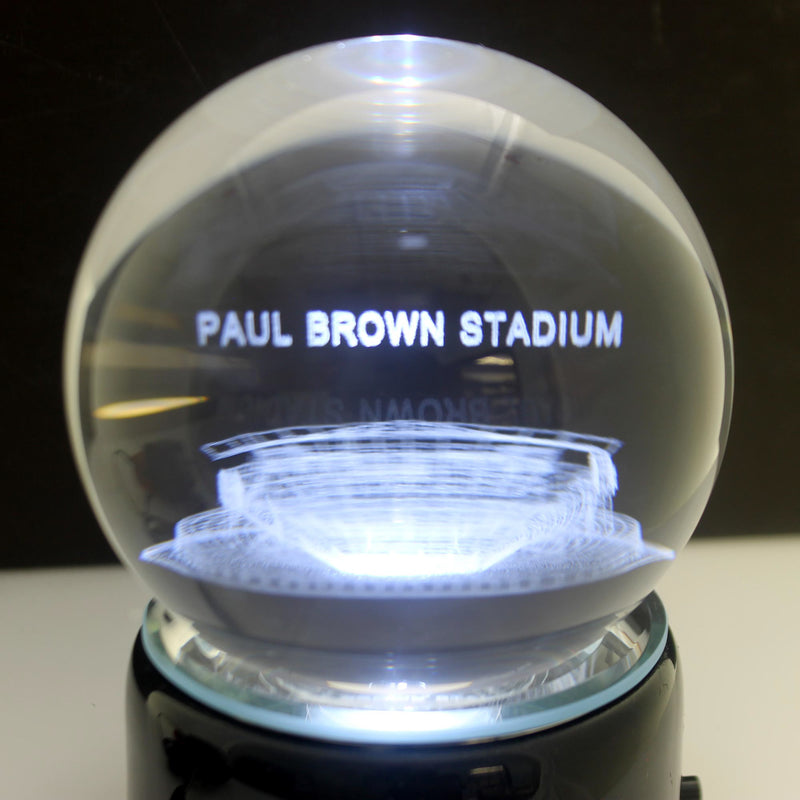Sports Paul Brown Stadium Crystal Ball - - SBKGifts.com