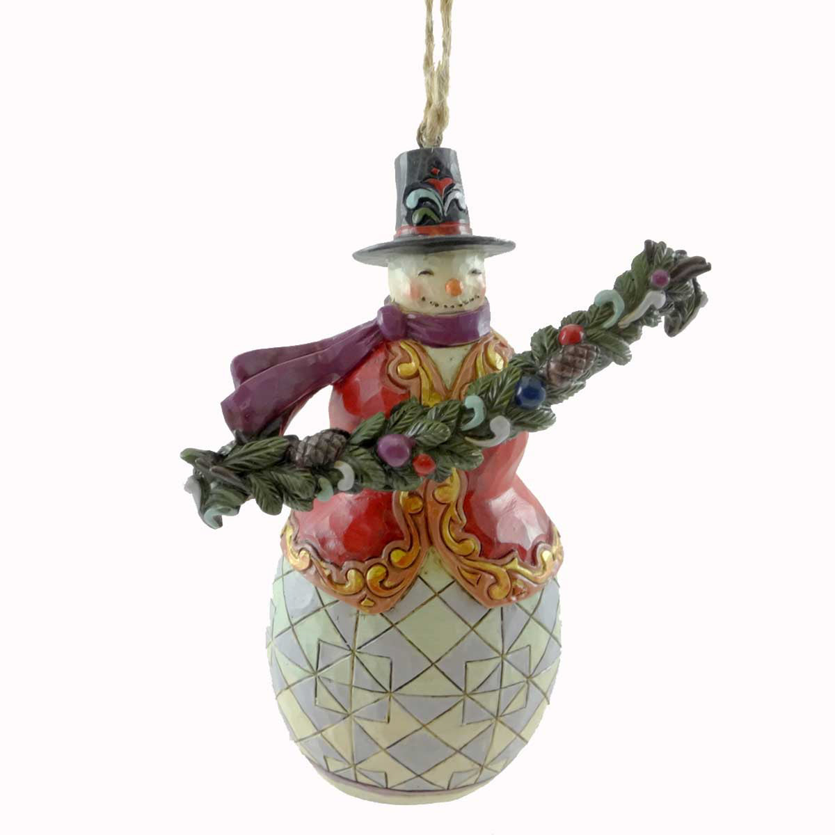 (20629) Snowman Holding Evergreen