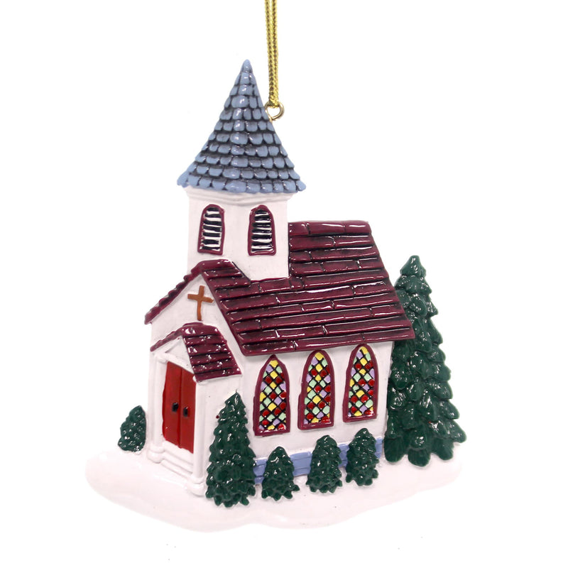 Personalized Ornaments CHURCH Resin Religious OR232