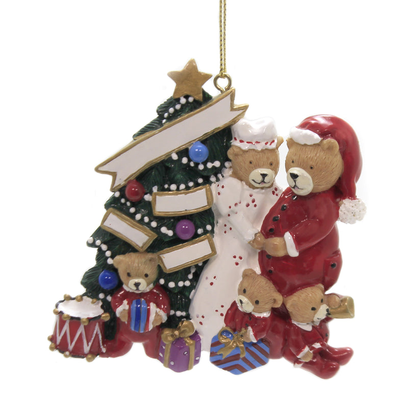 Personalized Ornaments Teddy Bear Family - - SBKGifts.com