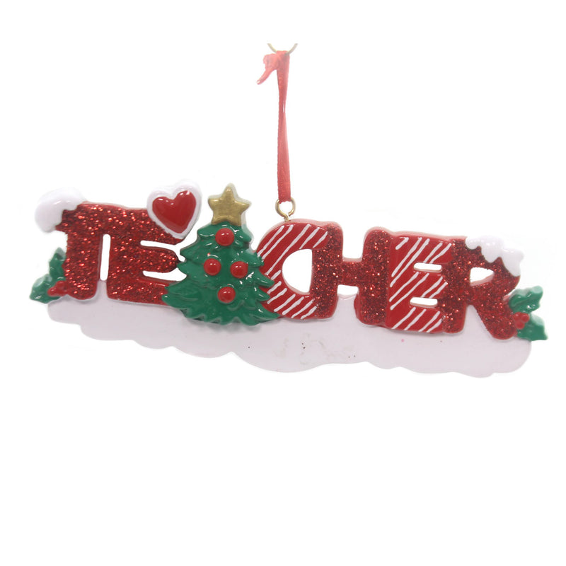 Personalized Ornaments TEACHER Resin   Christmas 345