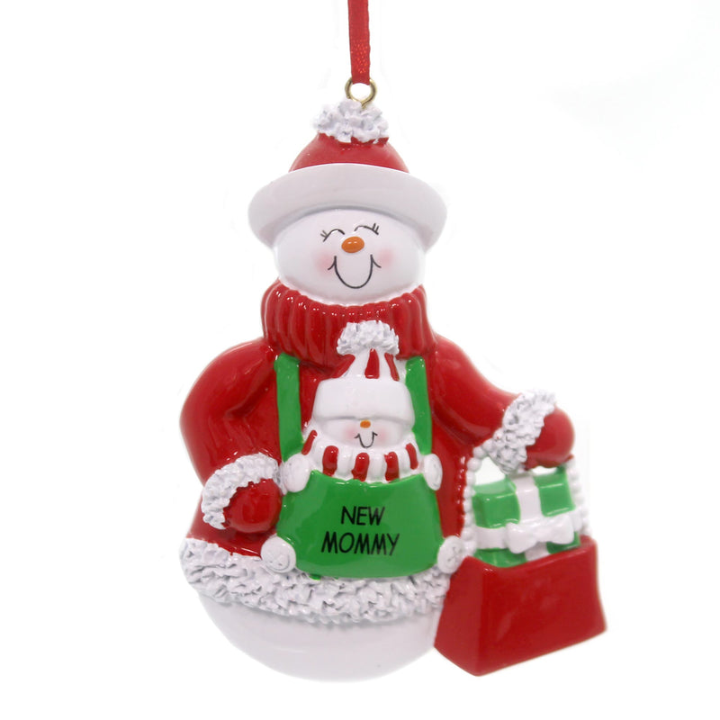 Personalized Ornaments NEW MOMMY Resin   Snowman 88