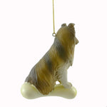 Personalized Ornaments Shetland Sheepdog On Bone - - SBKGifts.com