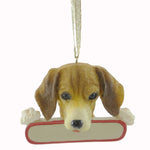 Personalized Ornaments BEAGLE Flannel Christmas Puppy Dog 2183