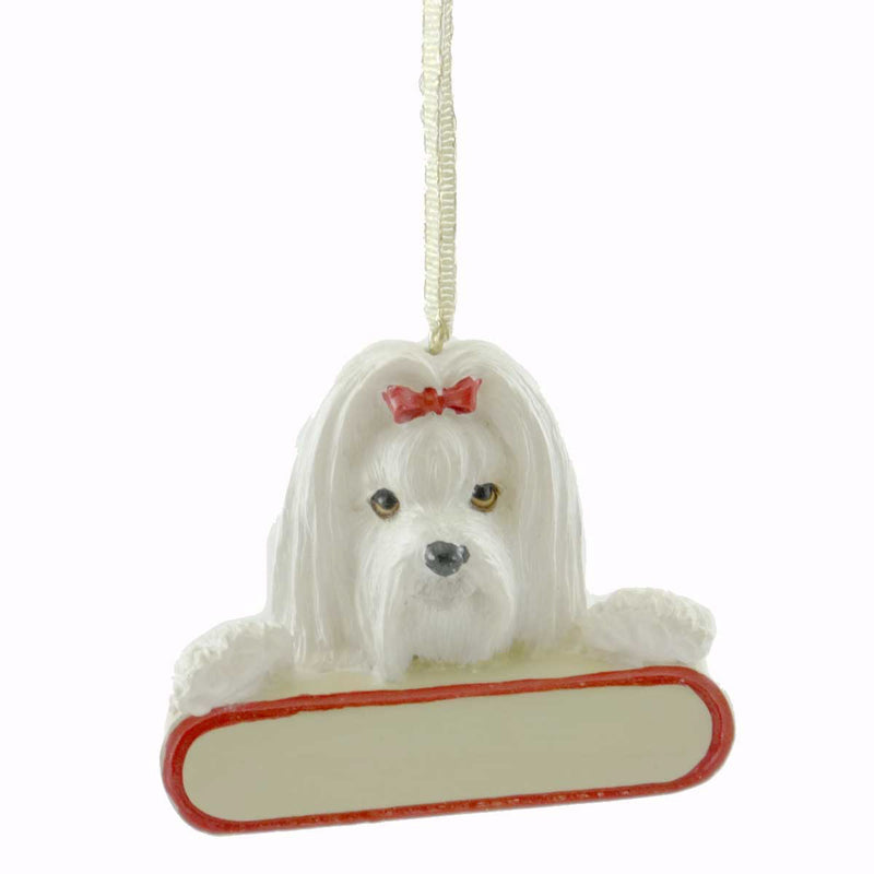 Personalized Ornaments MALTESE Resin Christmas Puppy Dog 21824