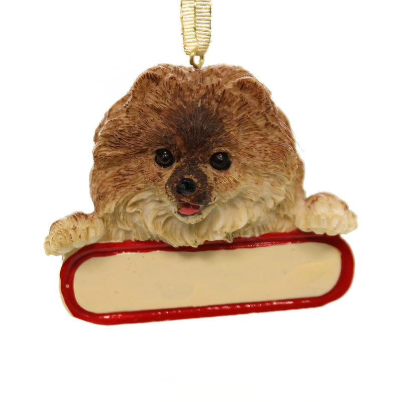 Personalized Ornaments Pomeranian Polyresin Dog Puppy 21827 (20905)